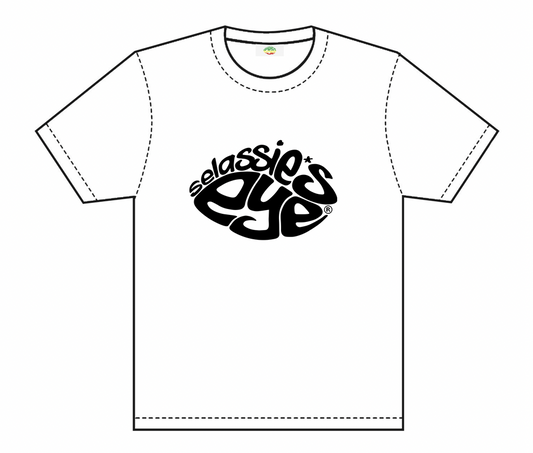 White Logo Tee